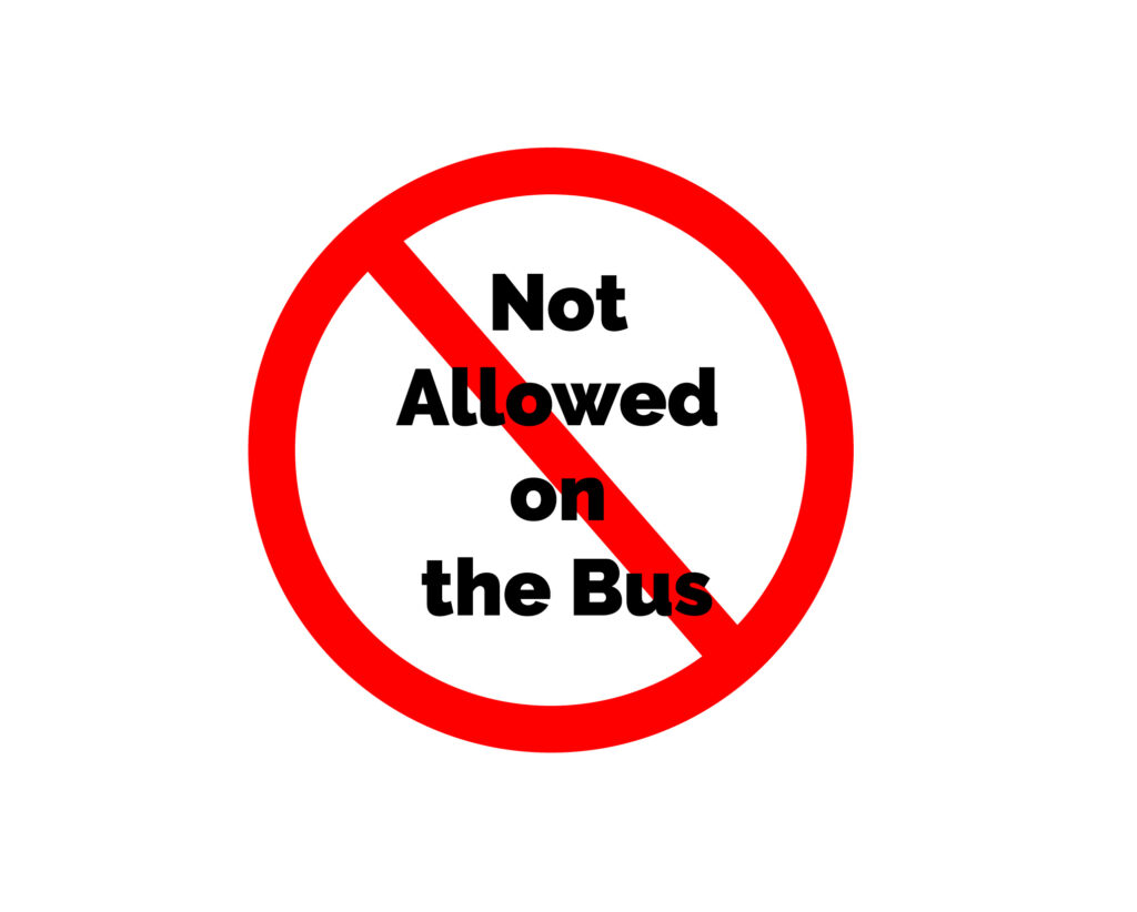Restricted Items on Buses: